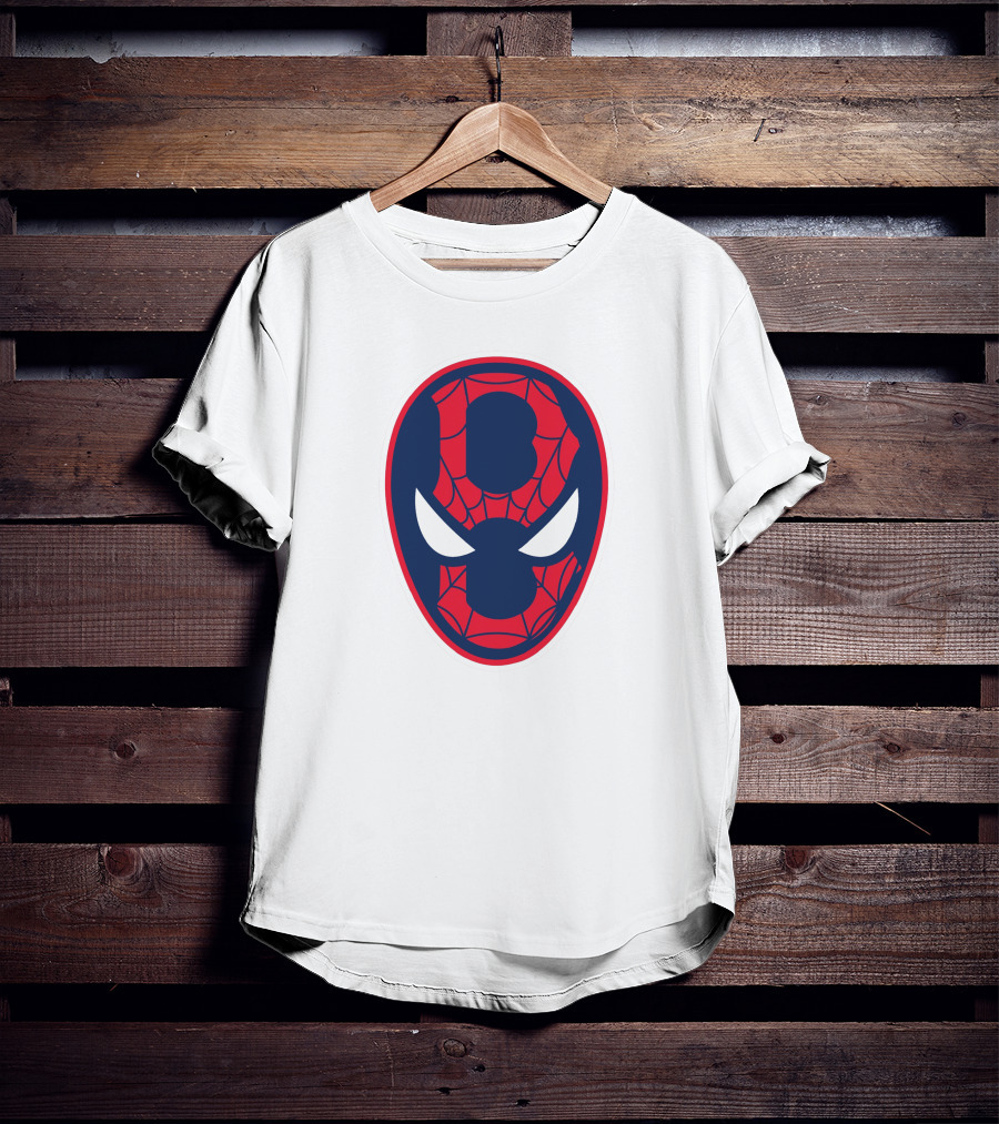 Boston Spider Sox MLB Web Pattern Mask T-Shirt