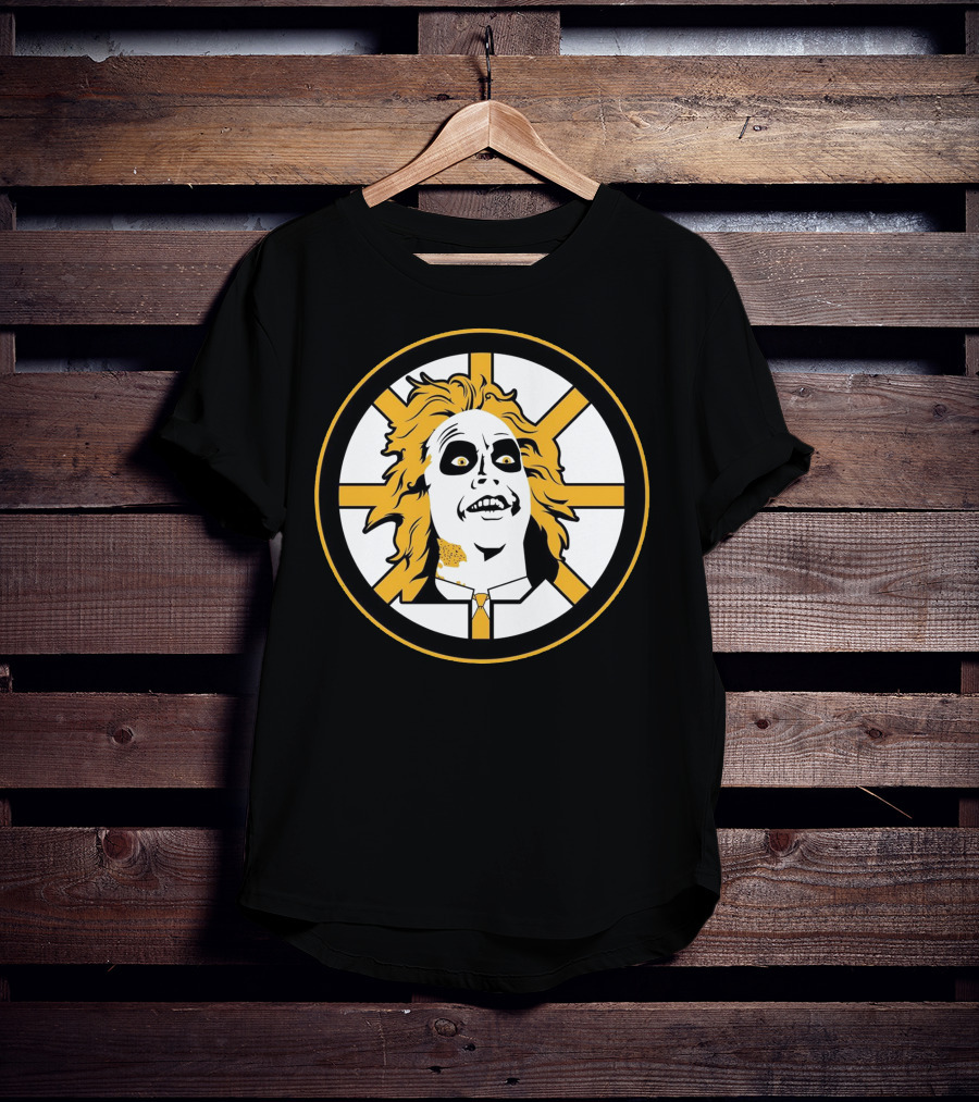 Boston Bruins Beetlejuice Horror NHL T-Shirt