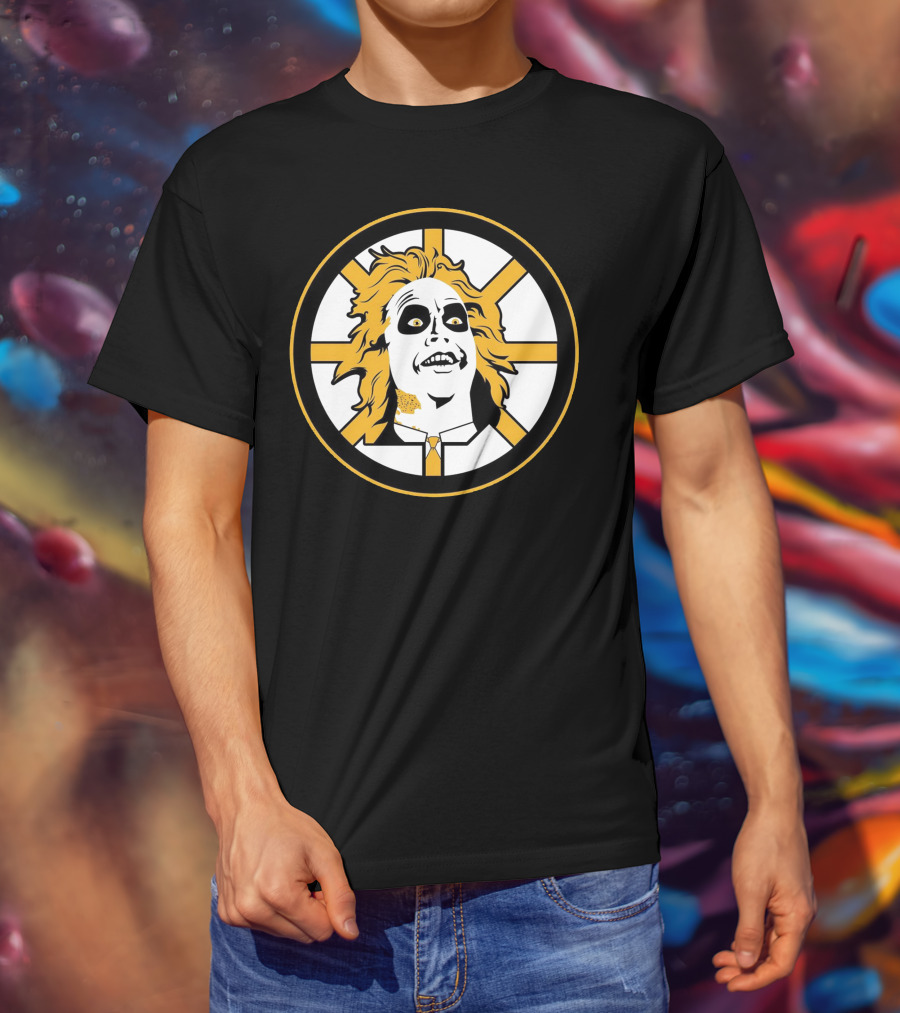 Boston Bruins Beetlejuice Horror NHL T-Shirt