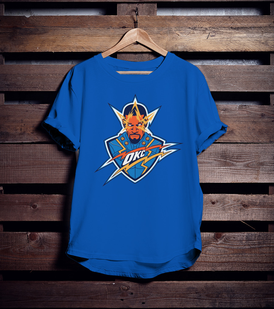 OKC Electro NBA Thunder Inspired T-Shirt