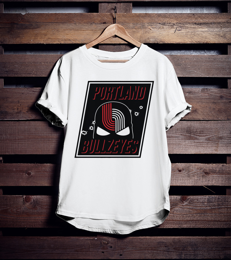 Portland Trail Bullzeyes NBA Basketball Emblem T-Shirt