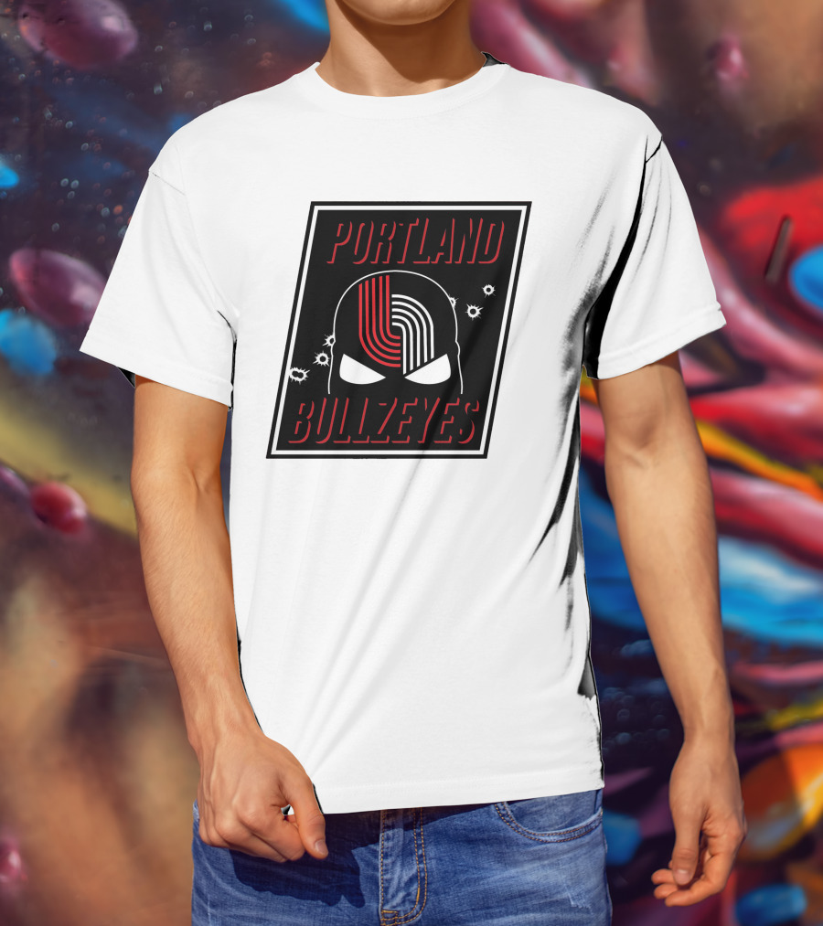 Portland Trail Bullzeyes NBA Basketball Emblem T-Shirt