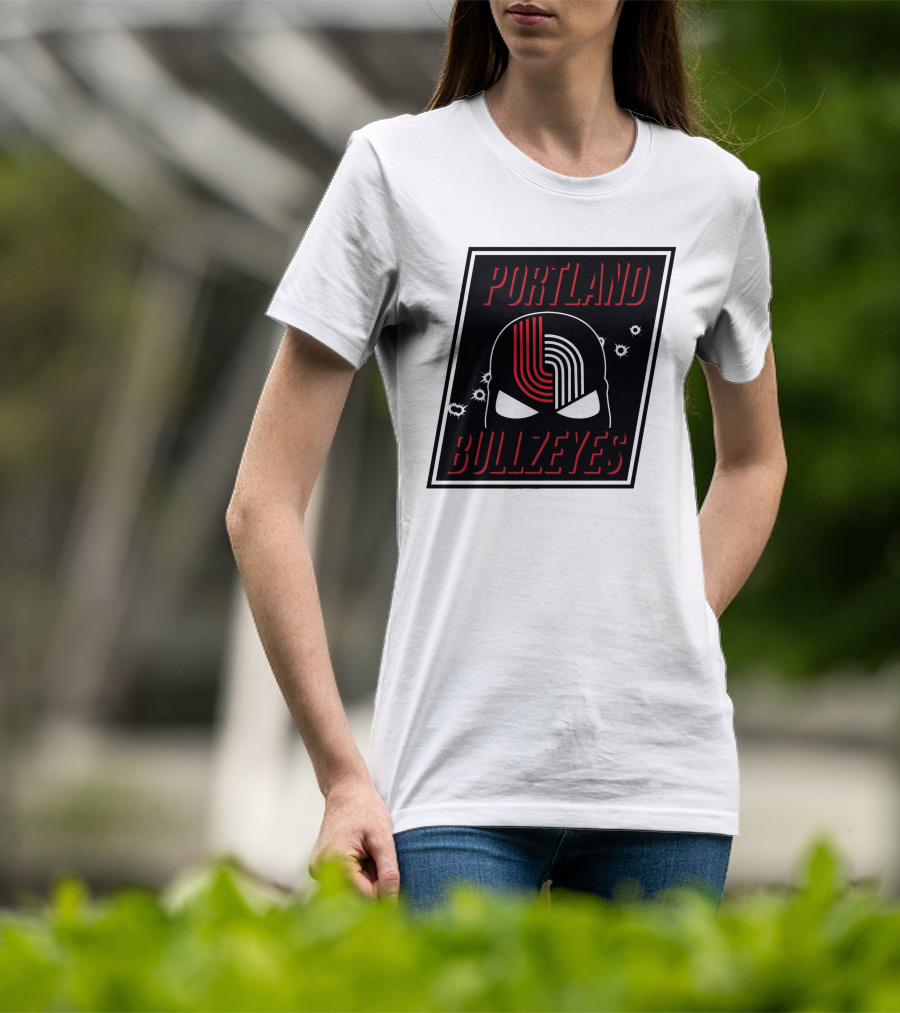 Portland Trail Bullzeyes NBA Basketball Emblem T-Shirt
