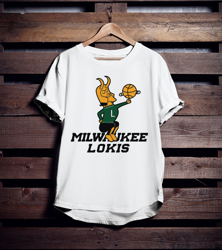 Milwaukee Lokis NBA Basketball Crossover Concept T-Shirt