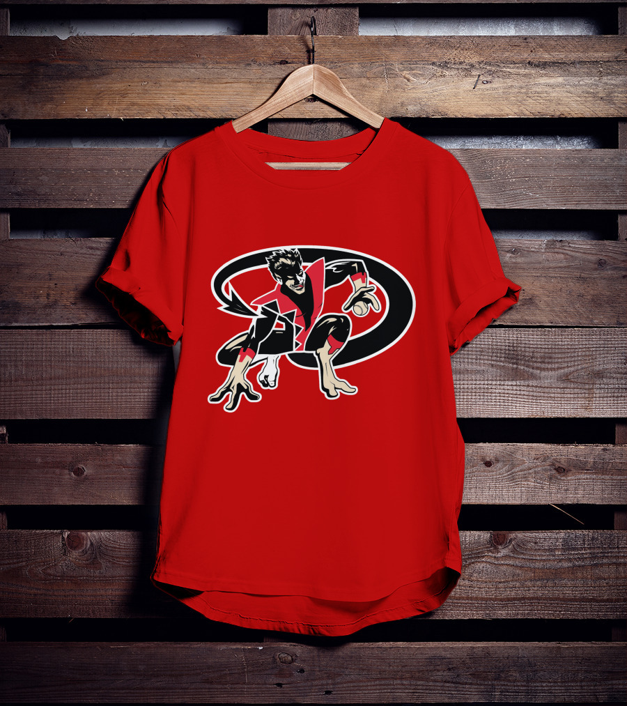 Arizona Nightcrawlers MLB Crossover With Baseball Superhero Character T-Shirt