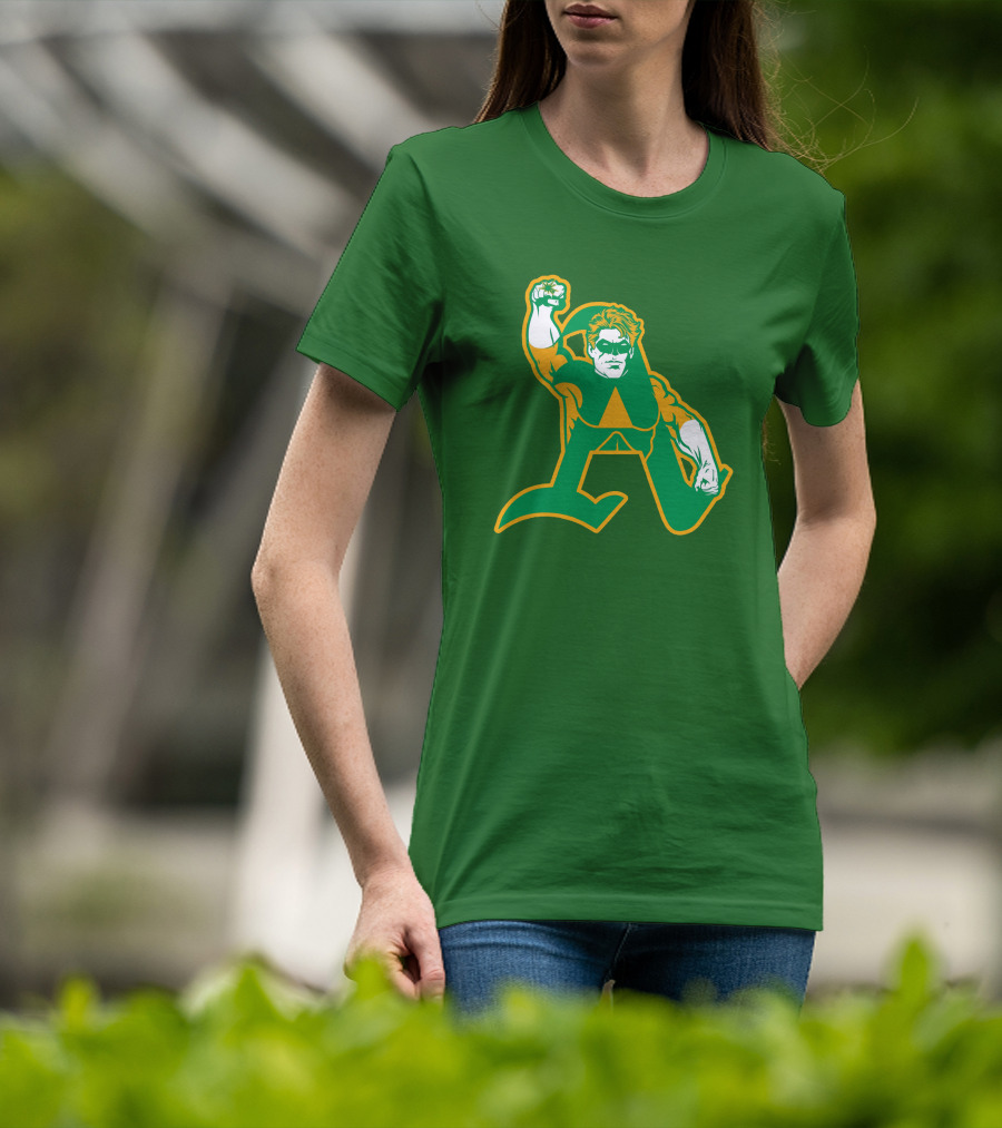 Oakland Athletics Green Lantern MLB Crossover T-Shirt