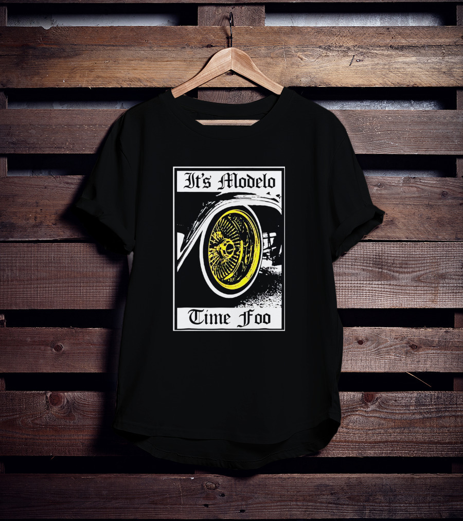 It's Modelo Time Foo Car Wheel T-Shirt