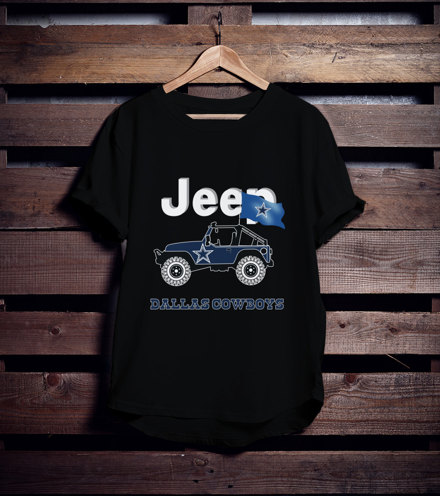 Jeep Dallas Cowboys Star Flag T-Shirt
