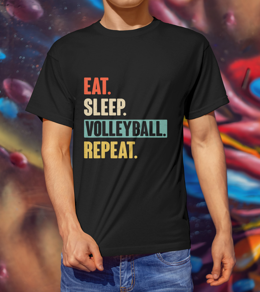 Eat Sleep Volleyball Repeat Vintage Volleyball Classic T-Shirt