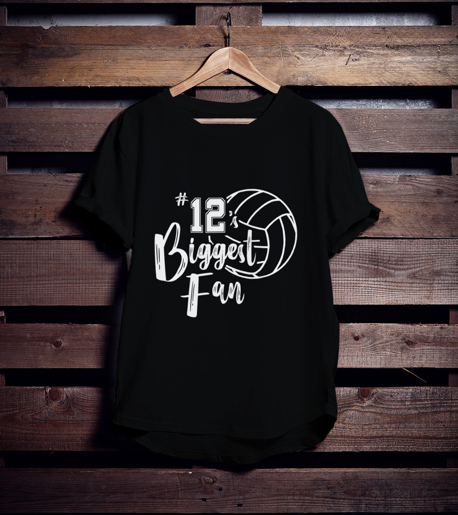 12's Biggest Fan Volleyball Mom Volleyball Dad T-Shirt