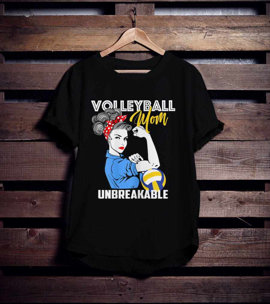 Volleyball Mom Unbreakable Strong Femininity Empowerment Iconic T-Shirt
