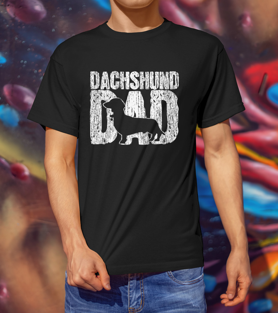 Dachshund Dad Wiener Father T-Shirt