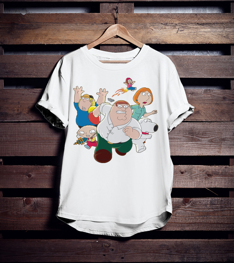 Family Guy Peter Lois Brian Stewie Meg Chris Running Team T-Shirt