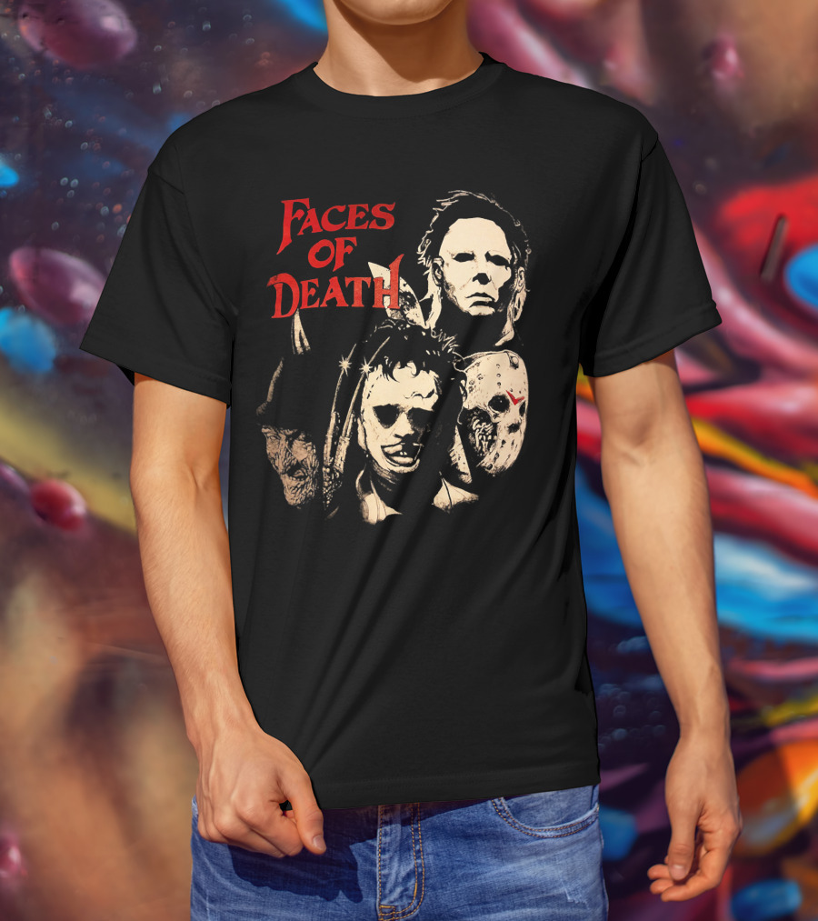 Faces Of Death Michael Myers Horror Icons T-Shirt