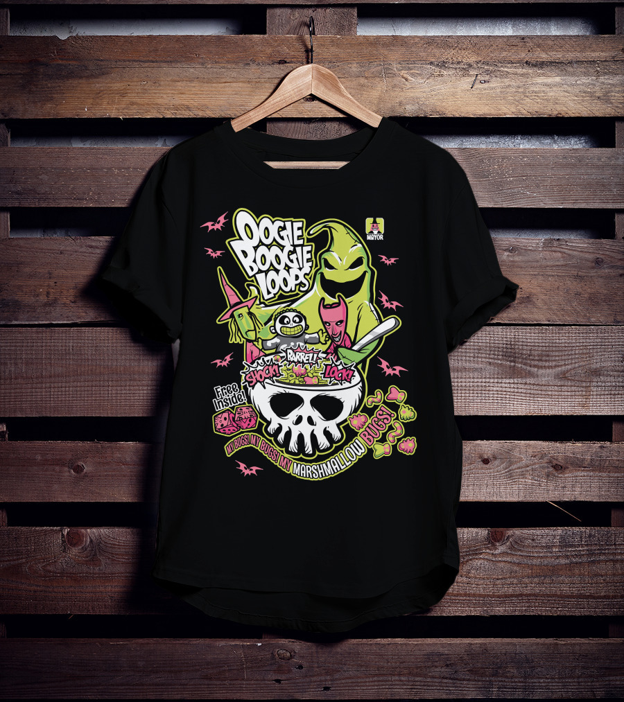 Oogie Boogie Loops Shock Barrel Lock Free Inside Bugs My Bugs My Marshmallow Bugs T-Shirt