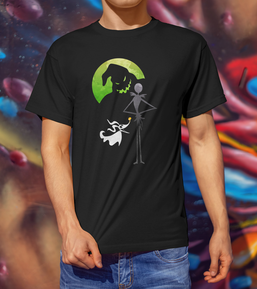 Jack Skellington Zero Oogie Boogie Moon T-Shirt