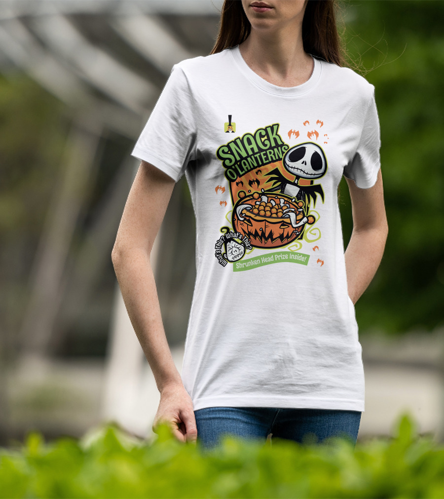Snack O'Lanterns What's This Shrunken Head Prize Inside T-Shirt