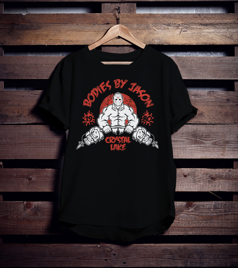Bodies By Jason Crystal Lake 1980 Vintage Horror Masked Killer T-Shirt