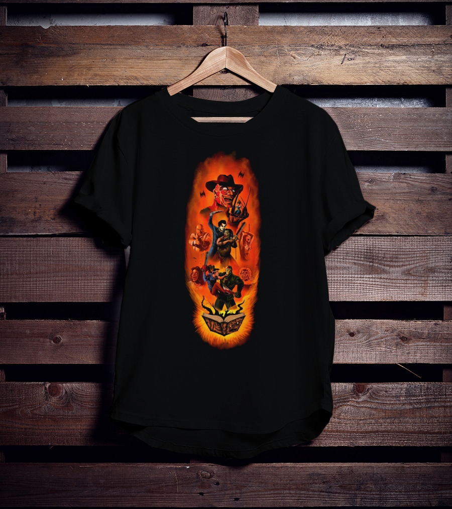 Freddy Kurger Michael Myers Freddy Krueger Michael Myers Iconic Horror Characters T-Shirt
