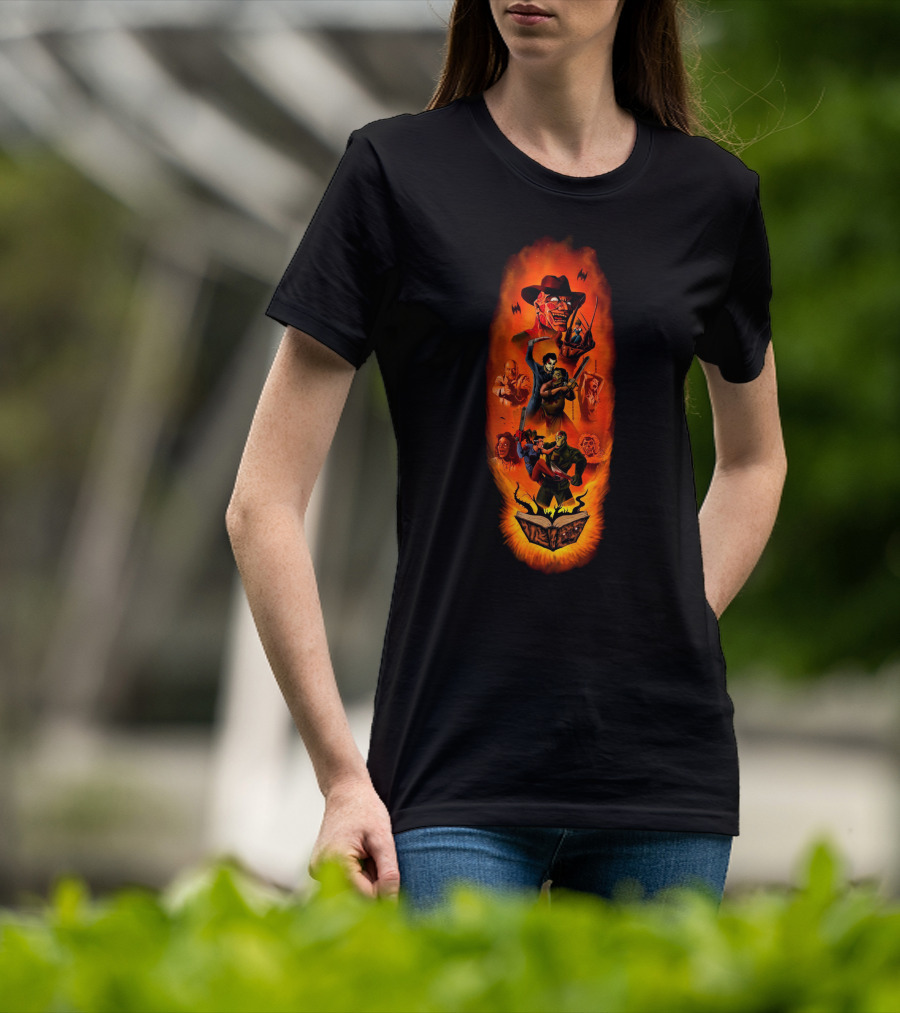 Freddy Kurger Michael Myers Freddy Krueger Michael Myers Iconic Horror Characters T-Shirt