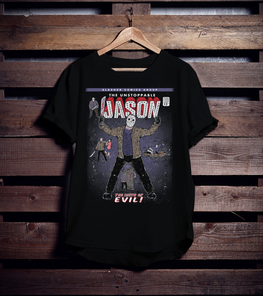 Slasher Comics Group The Unstoppable Jason The Birth Of Evil T-Shirt