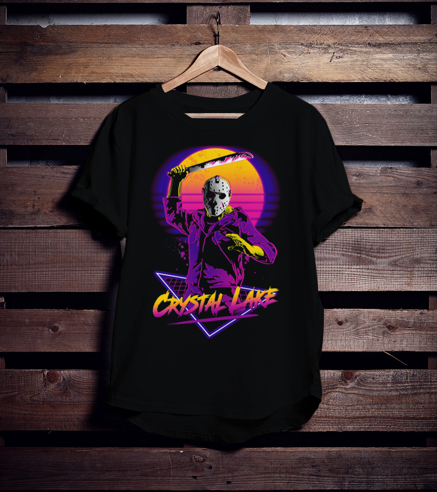Jason Voorhees Neon Crystal Lake T-Shirt