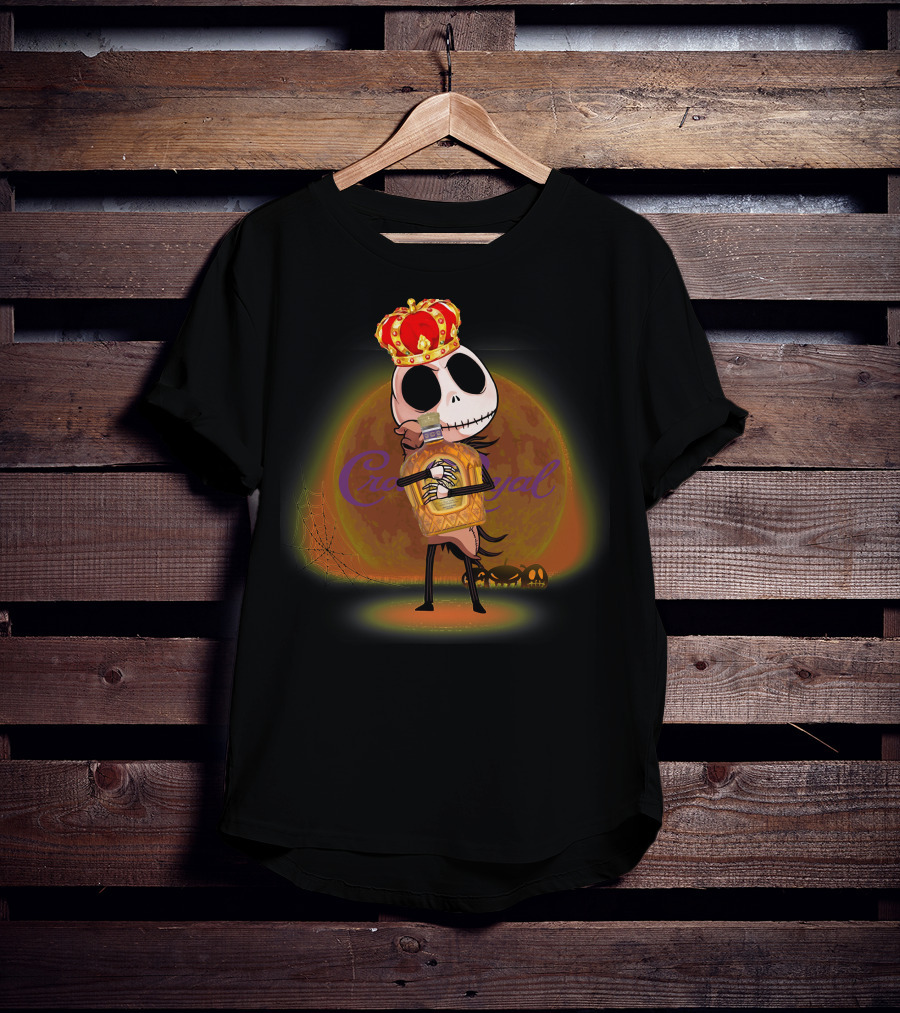 Jack Royal Whisky Crown Pumpkin Skeleton T-Shirt