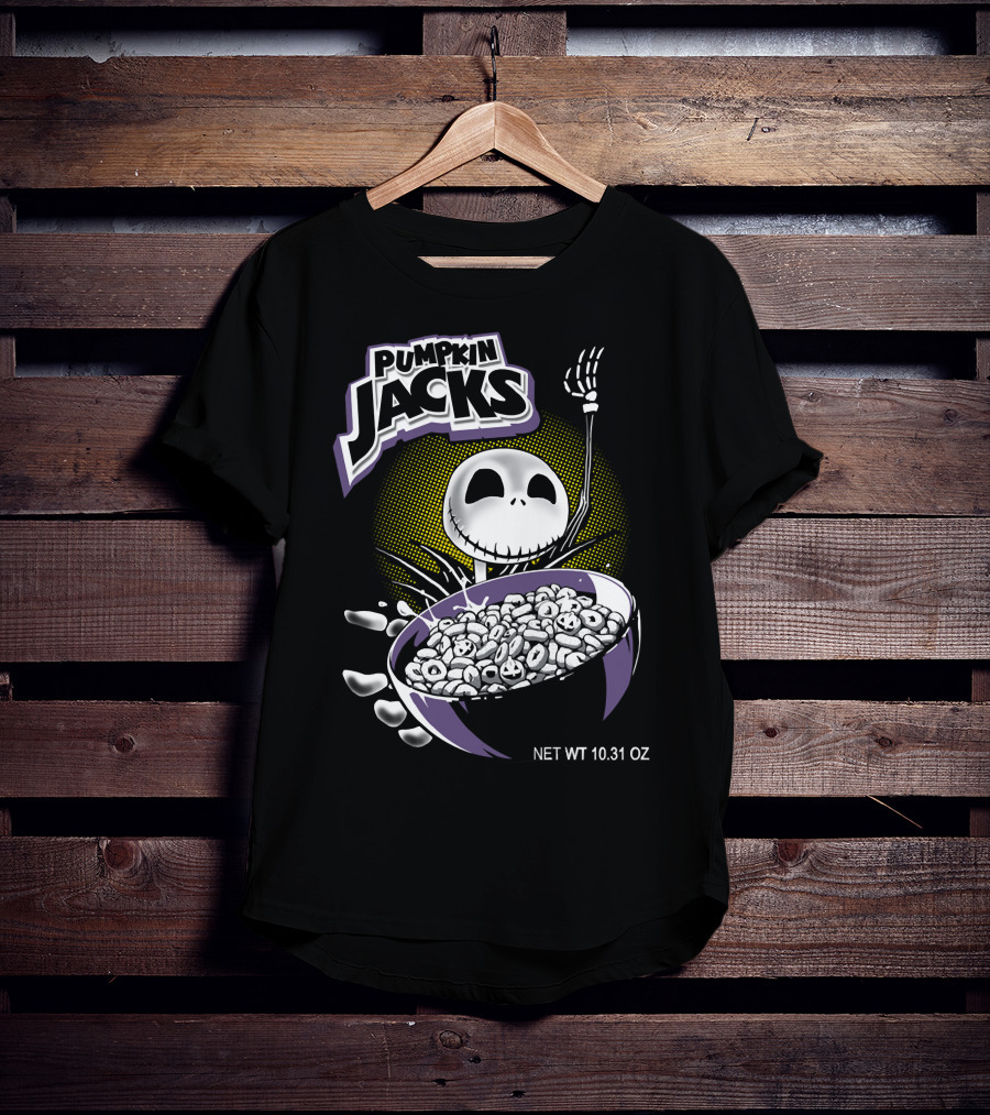 Pumpkin Jacks Cereal Halloween Skeleton NET WT 10.31 OZ T-Shirt