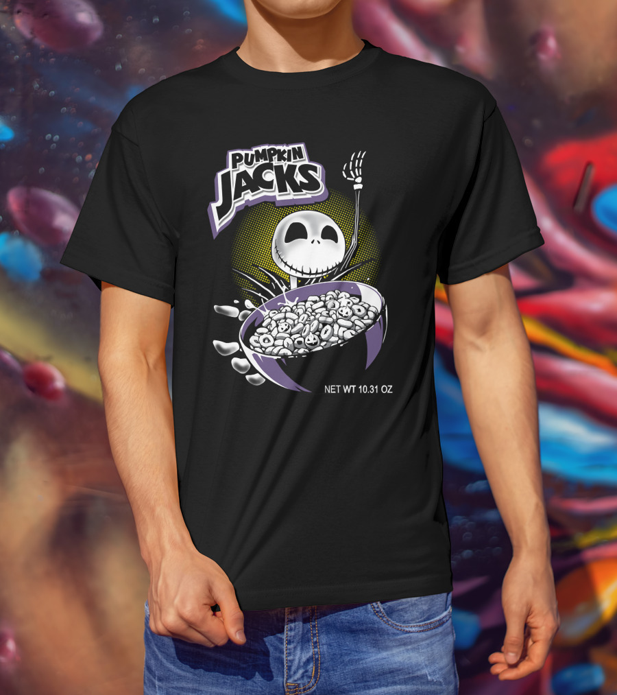 Pumpkin Jacks Cereal Halloween Skeleton NET WT 10.31 OZ T-Shirt