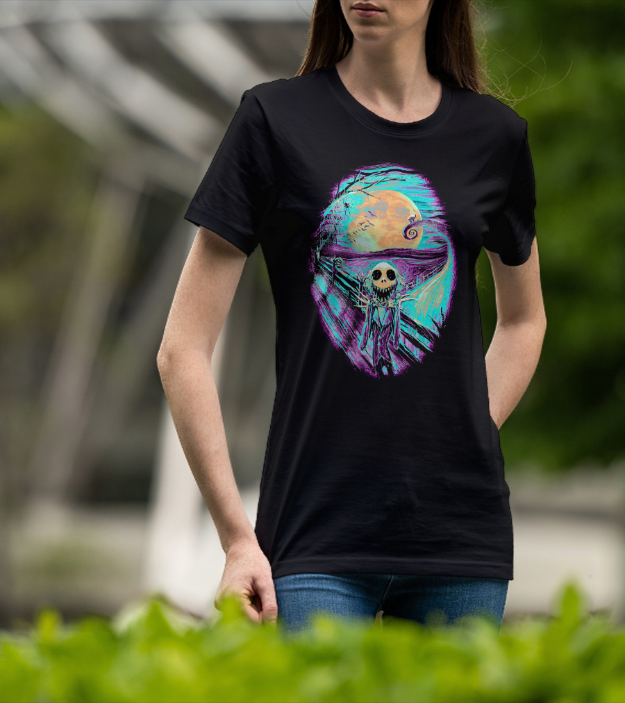 The Scream Before Christmas Nightmare Jack Moon Scene T-Shirt