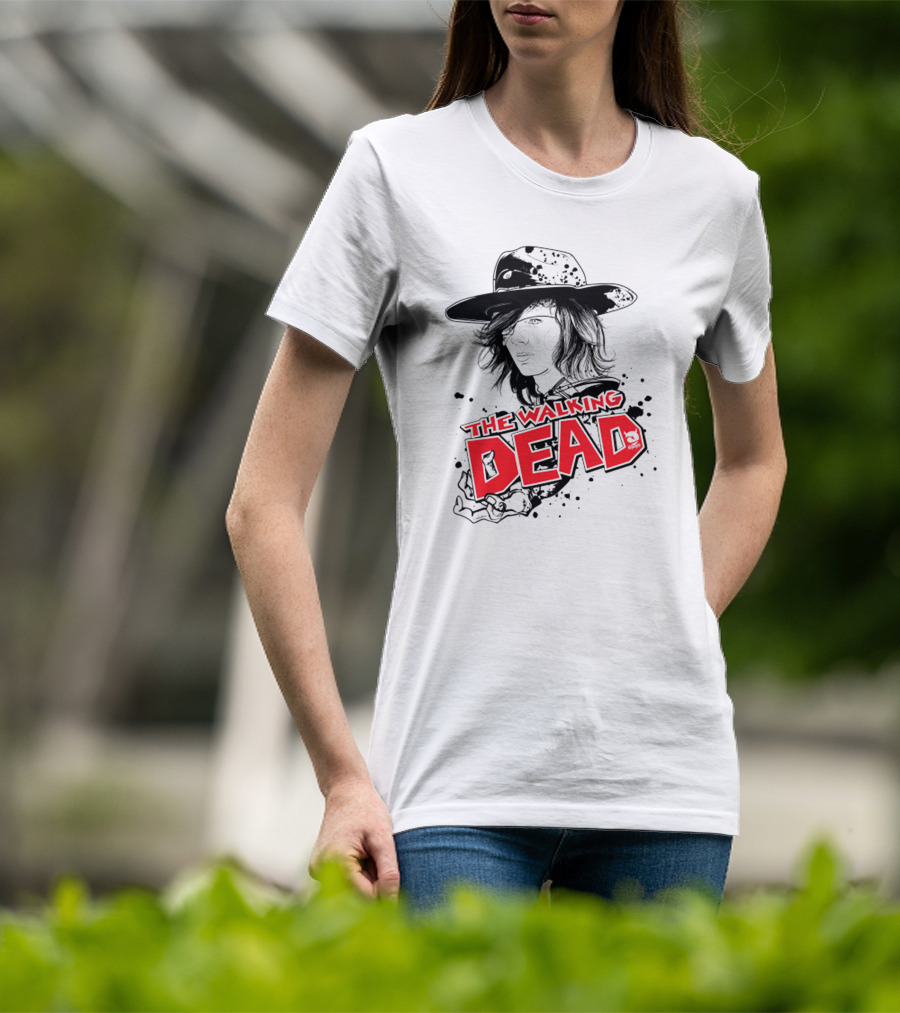 The Walking Dead Character Art Black Hat T-Shirt