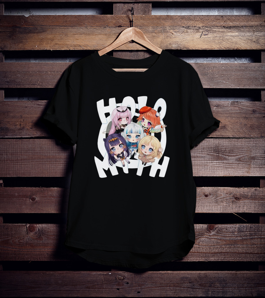 Hololive Myth Holo EN Merch T-Shirt
