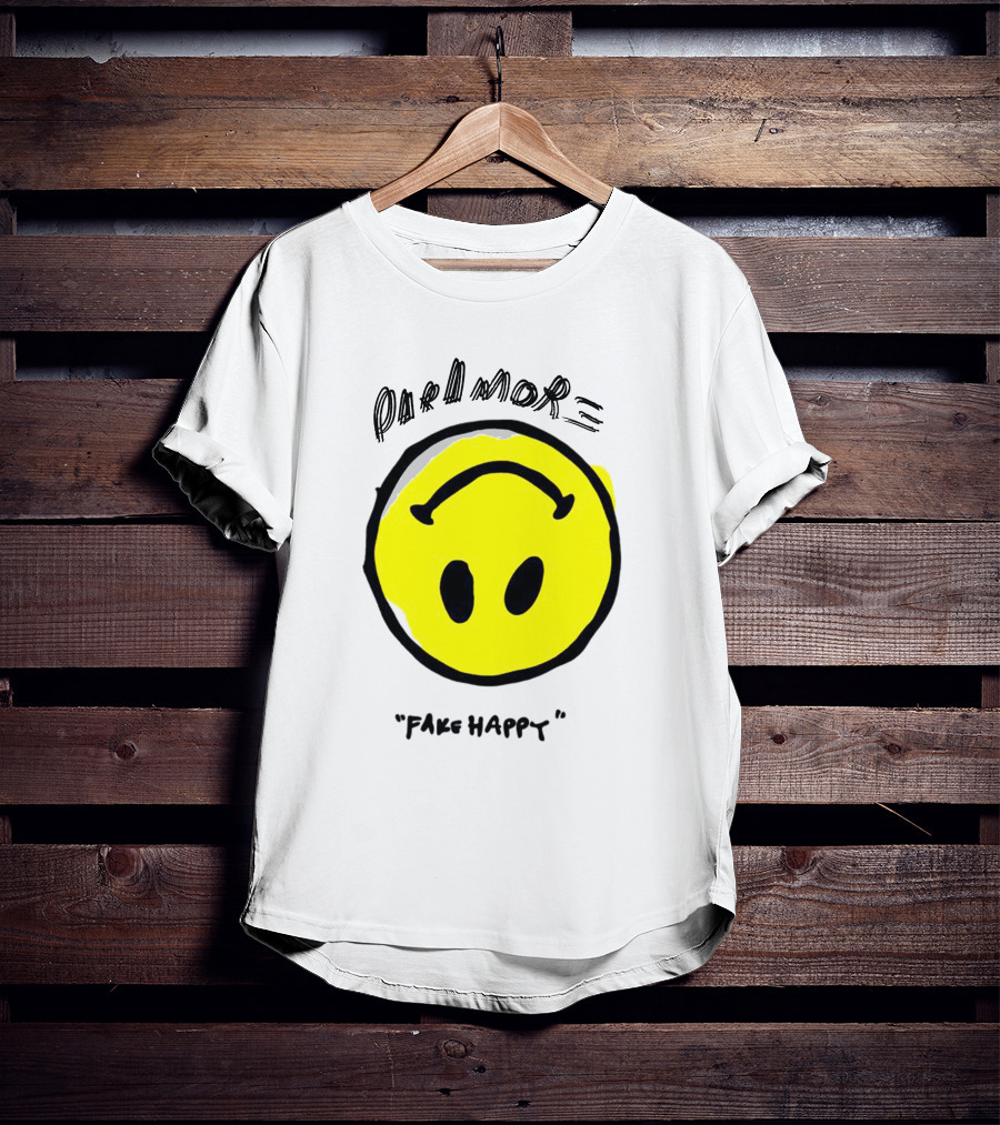 Paramore Fake Happy Smiley T-Shirt