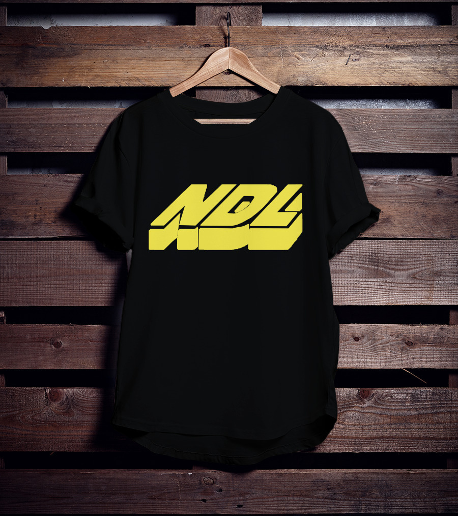 NDL Yellow Block Text Merchandise T-Shirt
