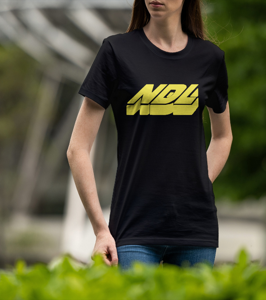 NDL Yellow Block Text Merchandise T-Shirt