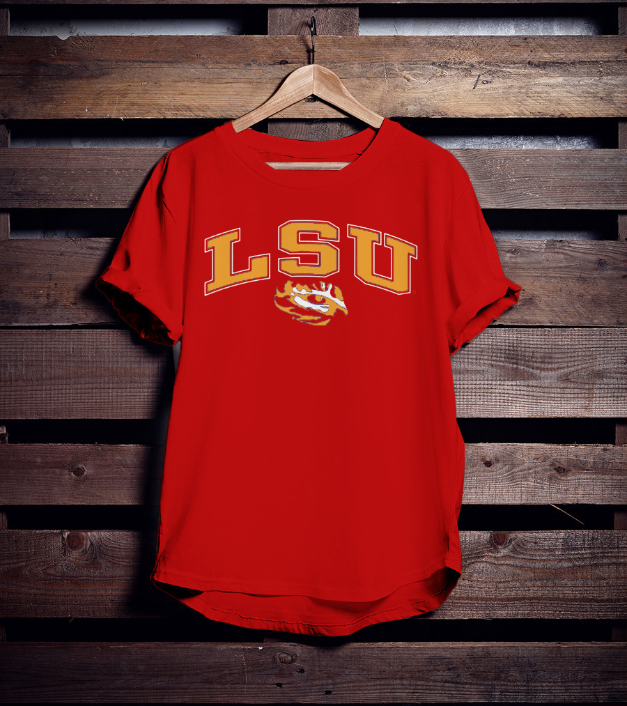 LSU Tigers Eye Emblem T-Shirt