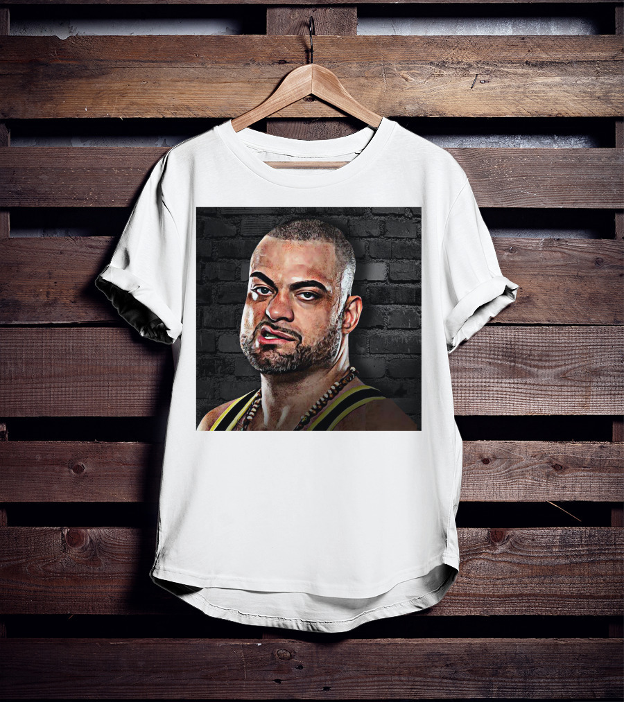 Eddie Kingston Brick Wall Background T-Shirt