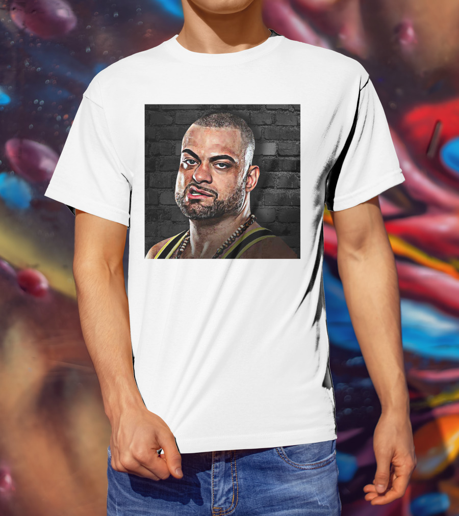 Eddie Kingston Brick Wall Background T-Shirt