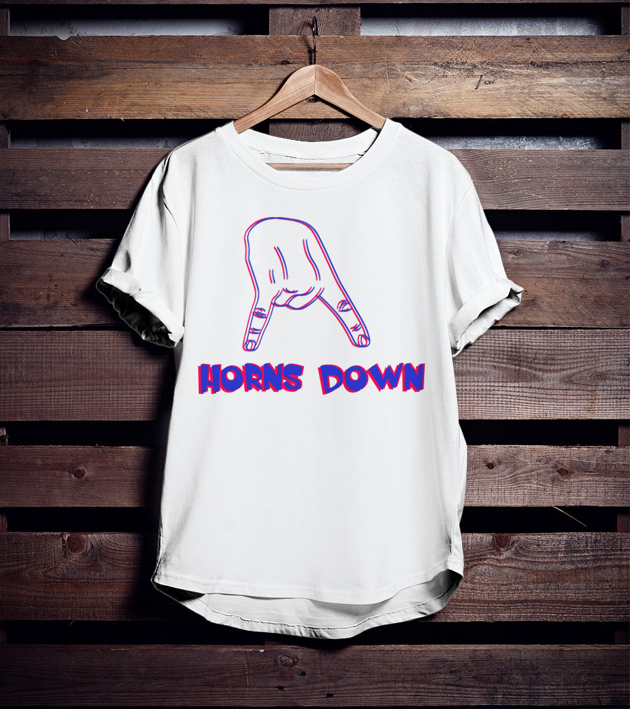 Horns Down Lala Berlin Hand T-Shirt