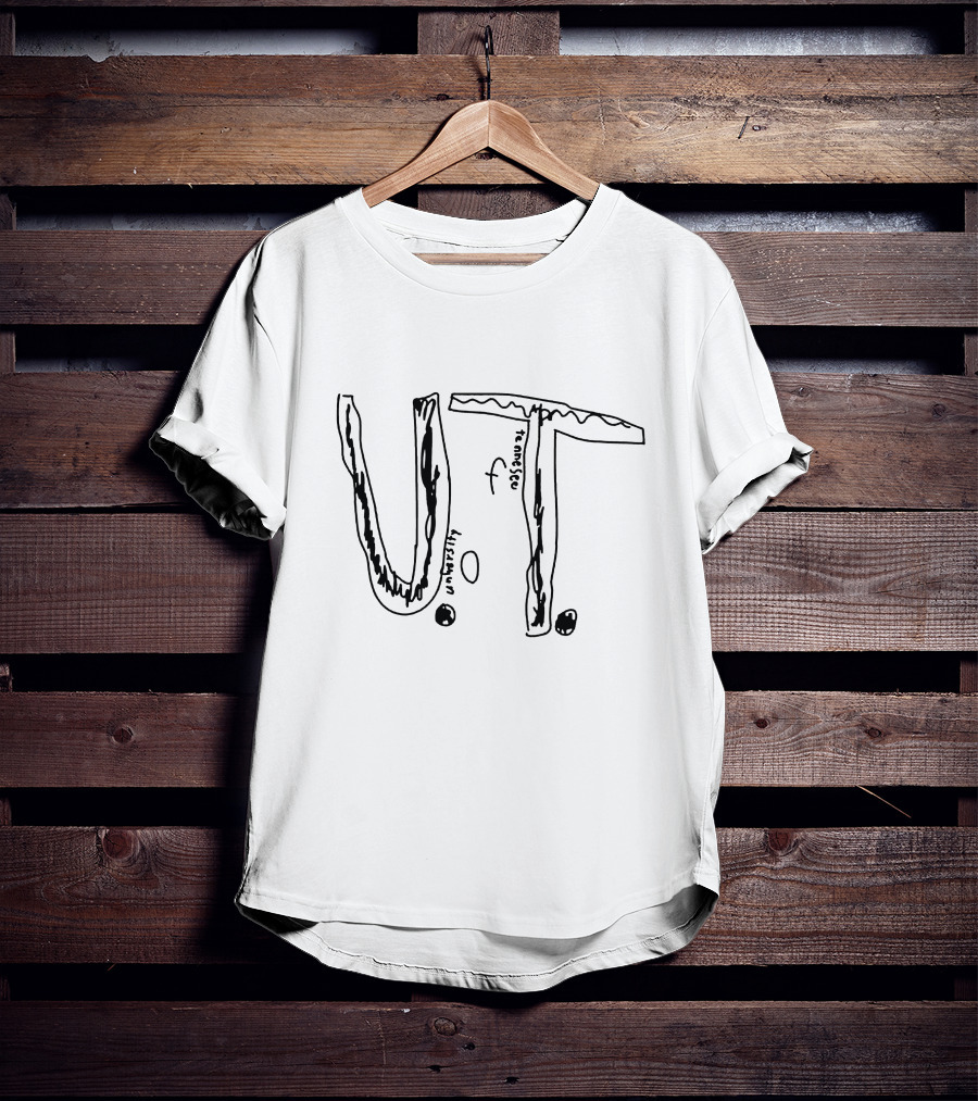 University Of Tennessee U.T. Made By Kid Drawing T-Shirt