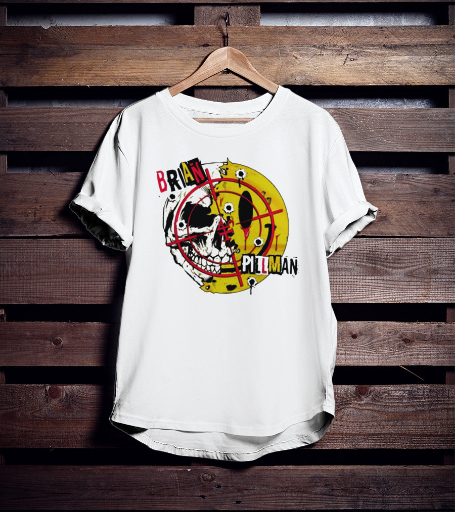 Brian Pillman Target Skull Headbang T-Shirt