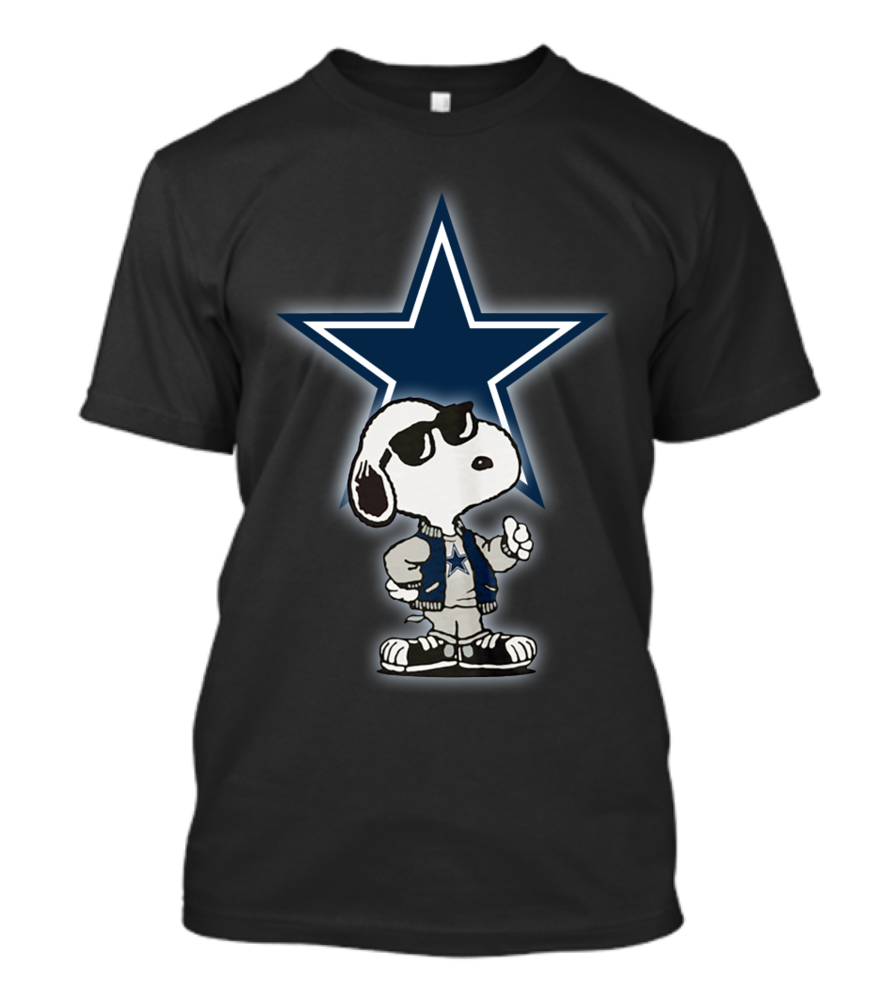 Dallas Cowboys Snoopy Star Logo Iconic Football Team T-Shirt