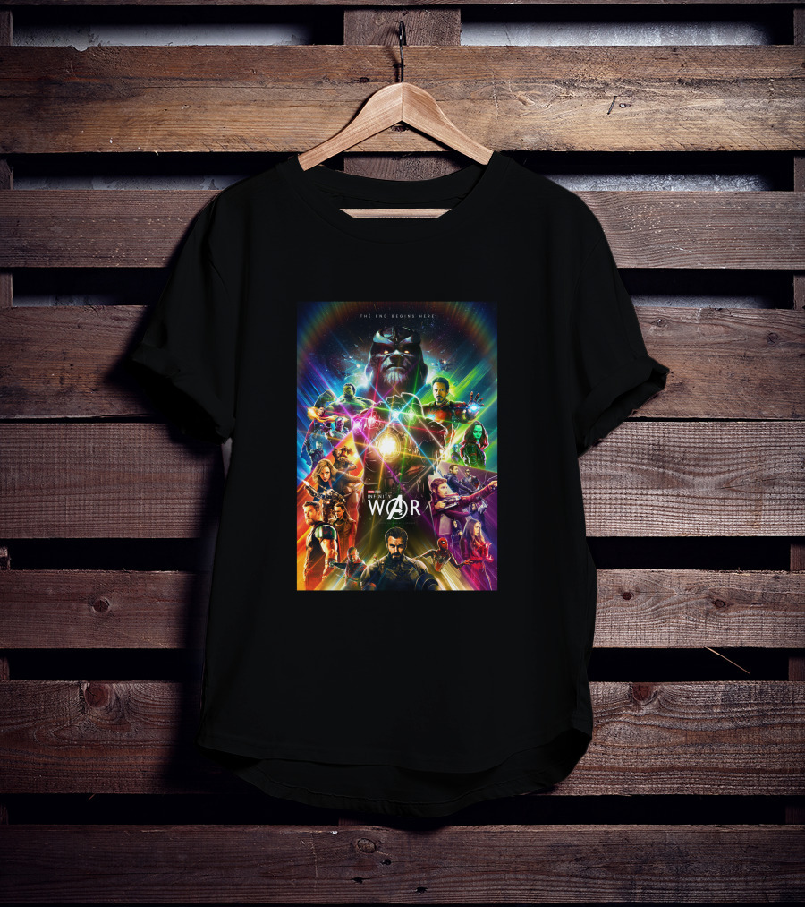 Avenger Infinity War The End Begins Here T-Shirt