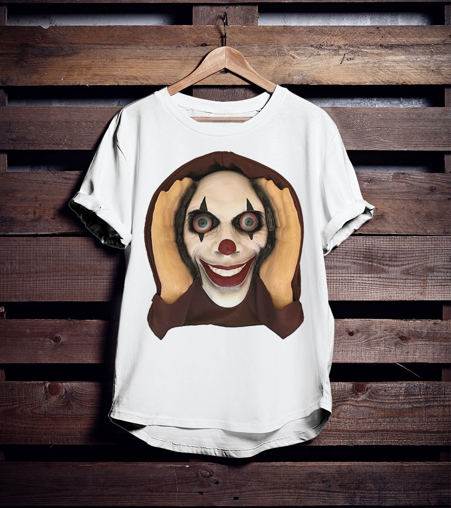 Spooky Clown IT Horror Mask T-Shirt