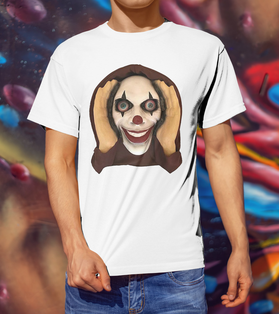 Spooky Clown IT Horror Mask T-Shirt