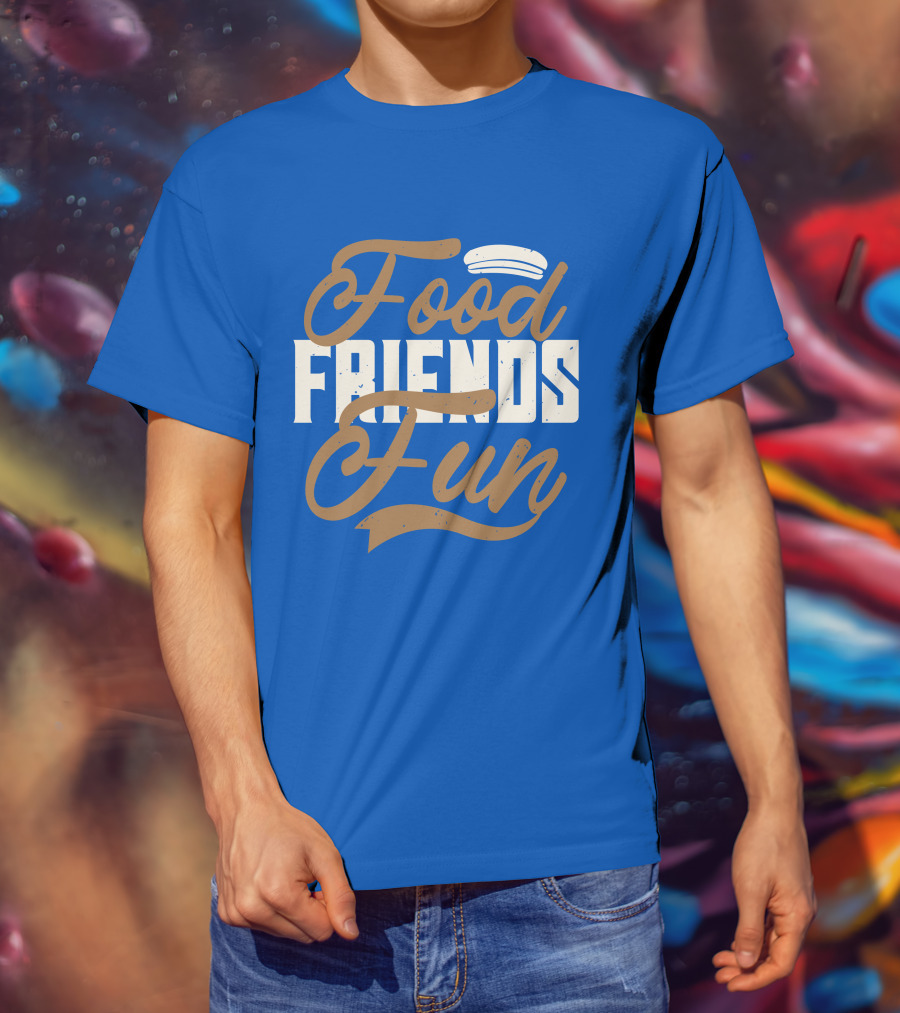 Food Friends Fun Sailor Hat T-Shirt