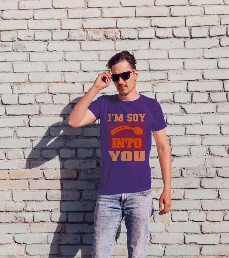 I'm Soy Into You Spoon Playful Text T-Shirt