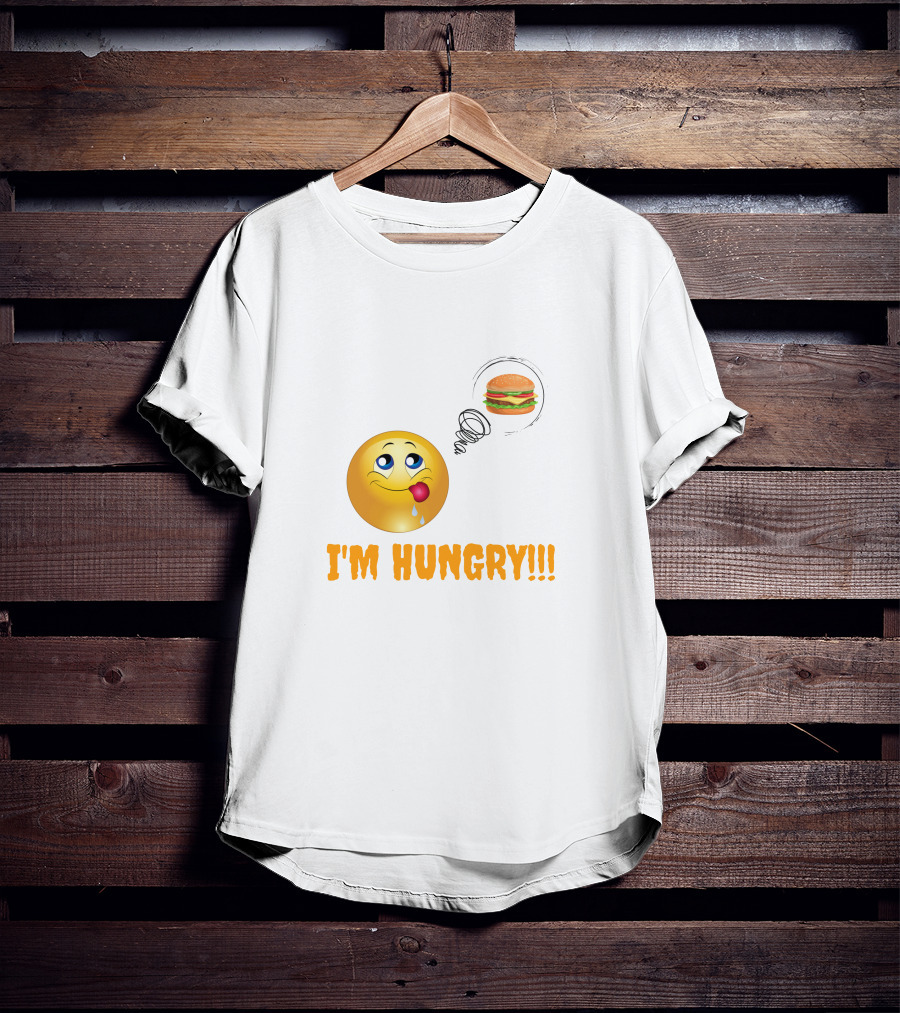 I'M HUNGRY Emoji Burger Craving T-Shirt