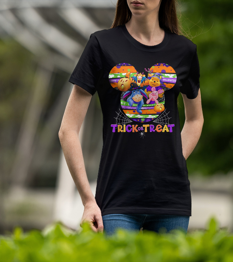 Happy Halloween Trick Or Treat Winnie The Pooh And Friends Disney T-Shirt
