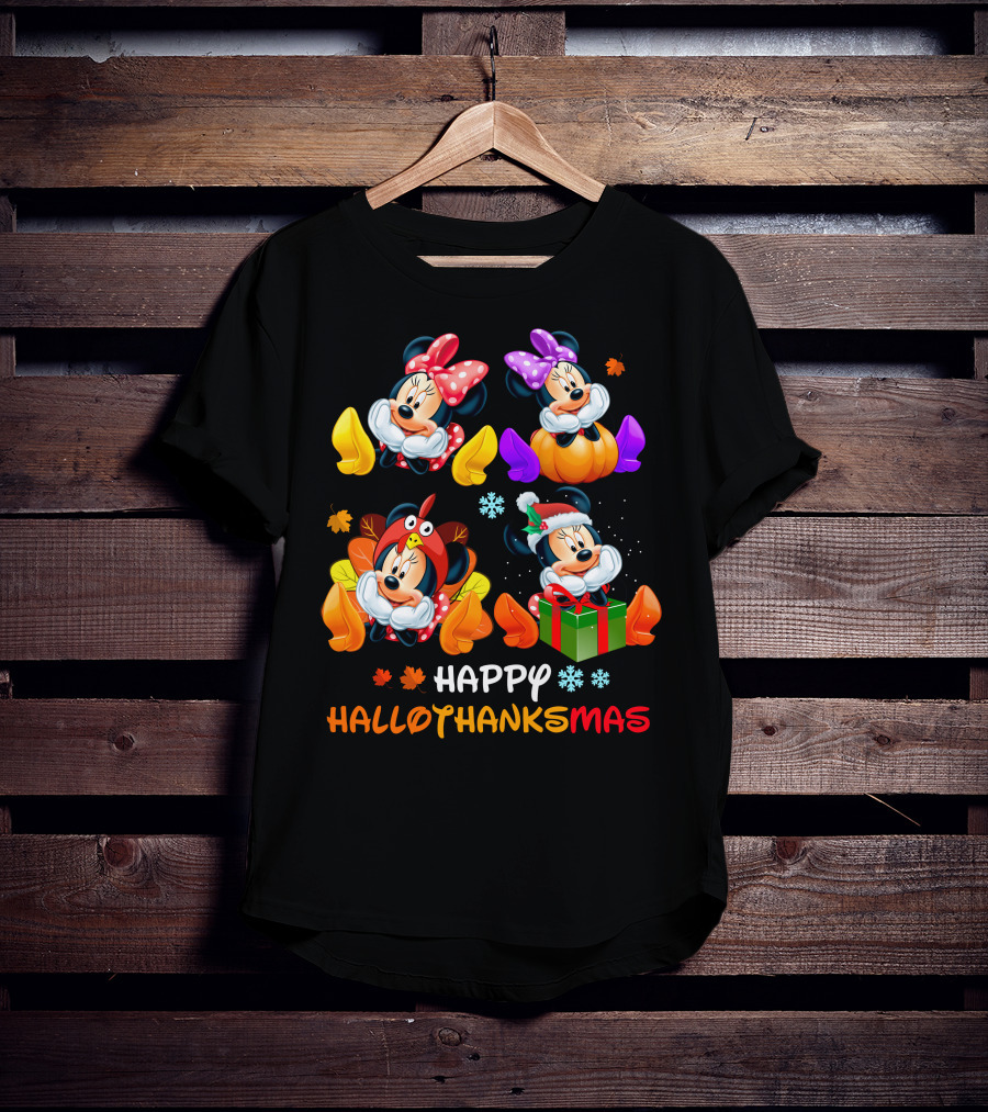 Happy Hallothanksmas Minnie Celebrations T-Shirt
